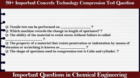 viva questions on compression test|250+ TOP MCQs on Compression Test and Answers.